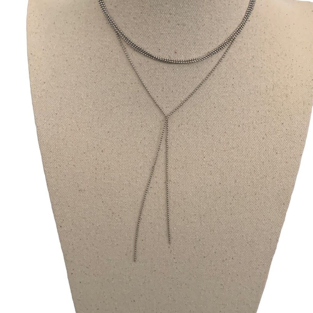 8 Other Reasons Nine Lives Silver Lariat Necklace